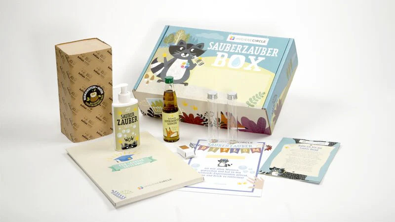 Sauberzauber-Box – Händewaschen spielerisch lernen – für Kita & Grundschule – bis 30 Kinder – Hygiene-Lernset für Kindergärten