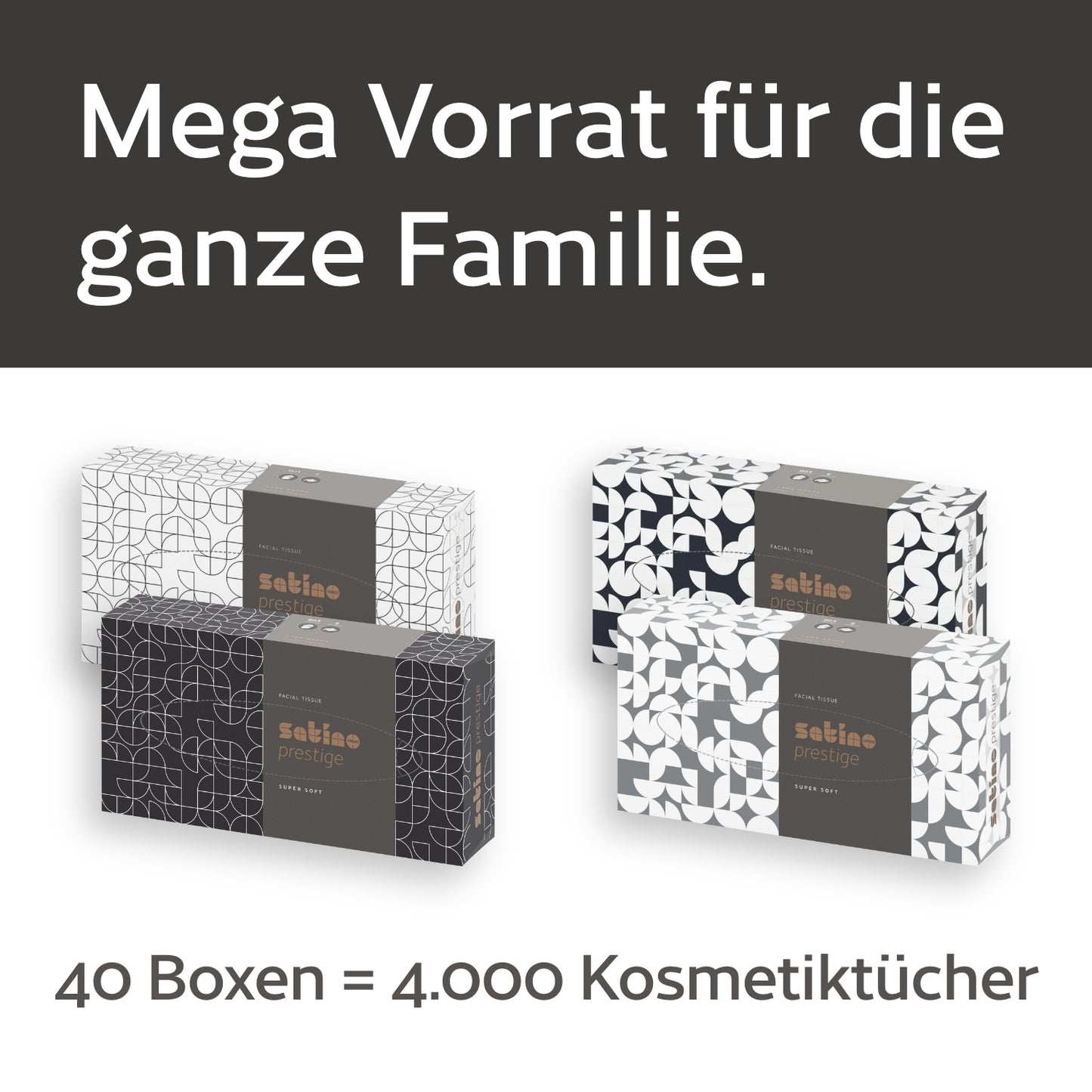 Satino Highline Kosmetiktücher Flachbox