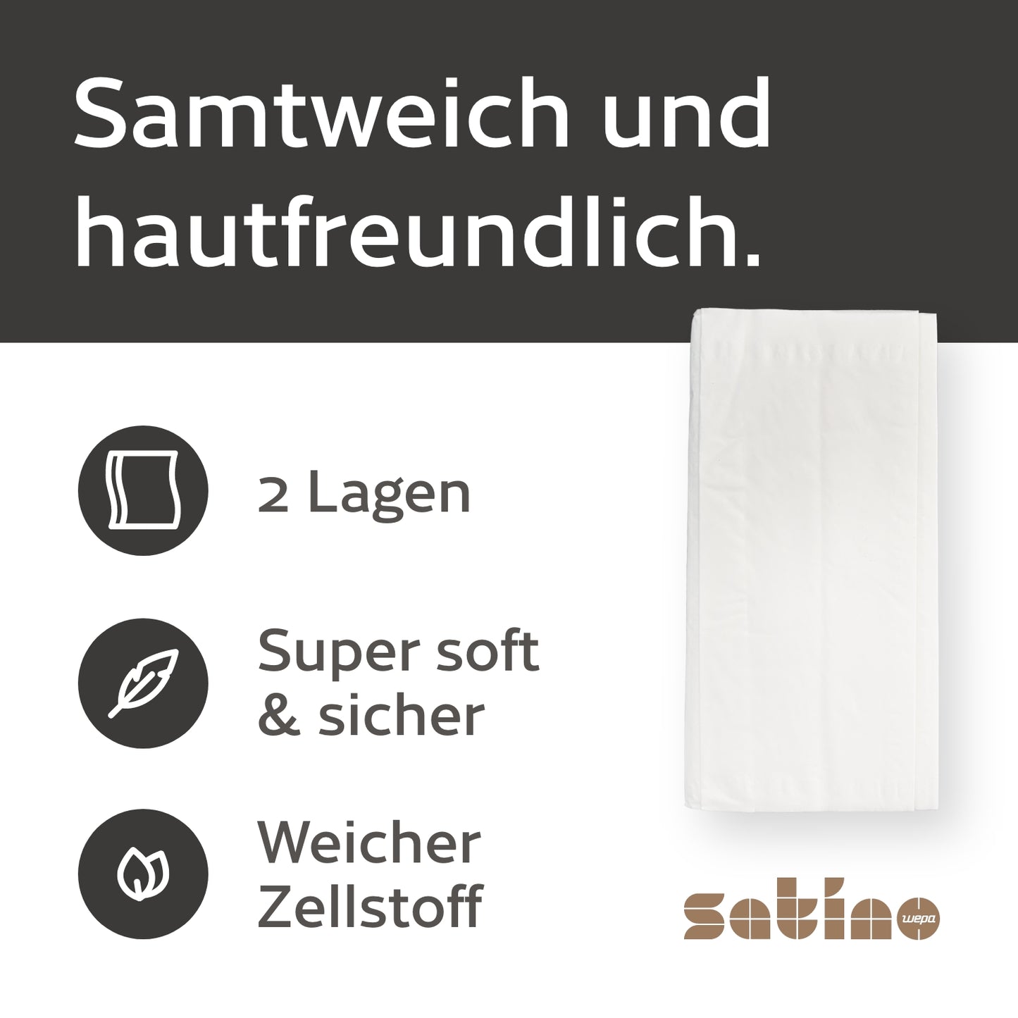 Satino Highline Kosmetiktücher Flachbox