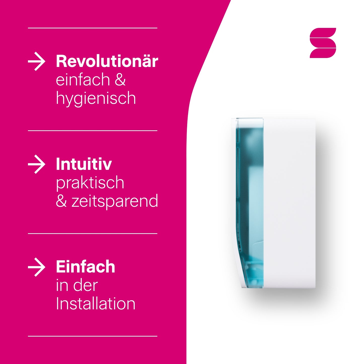 Hyginity Jumbo Toilettenpapierspender S - weiß