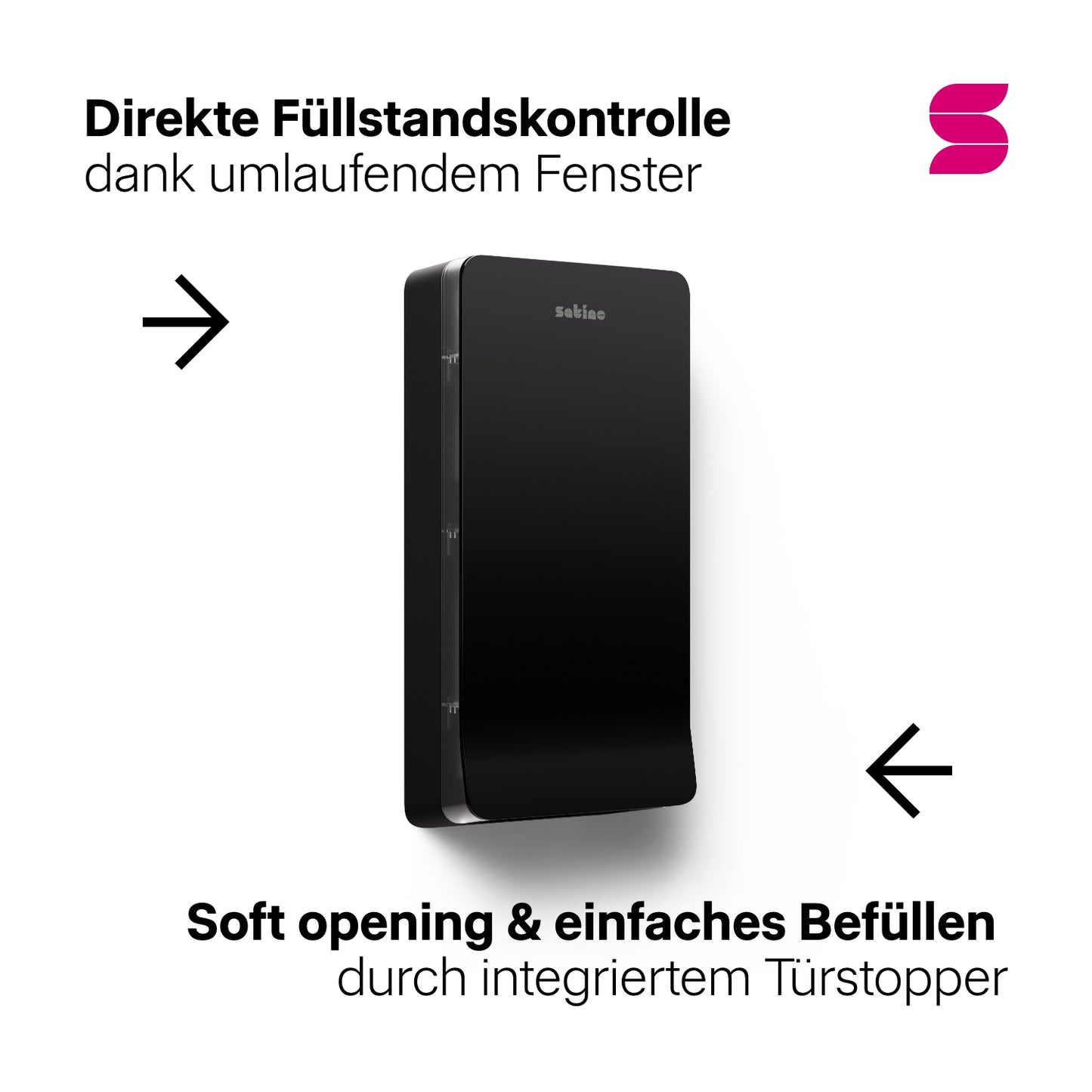 Hyginity Falthandtuchspender XL - schwarz