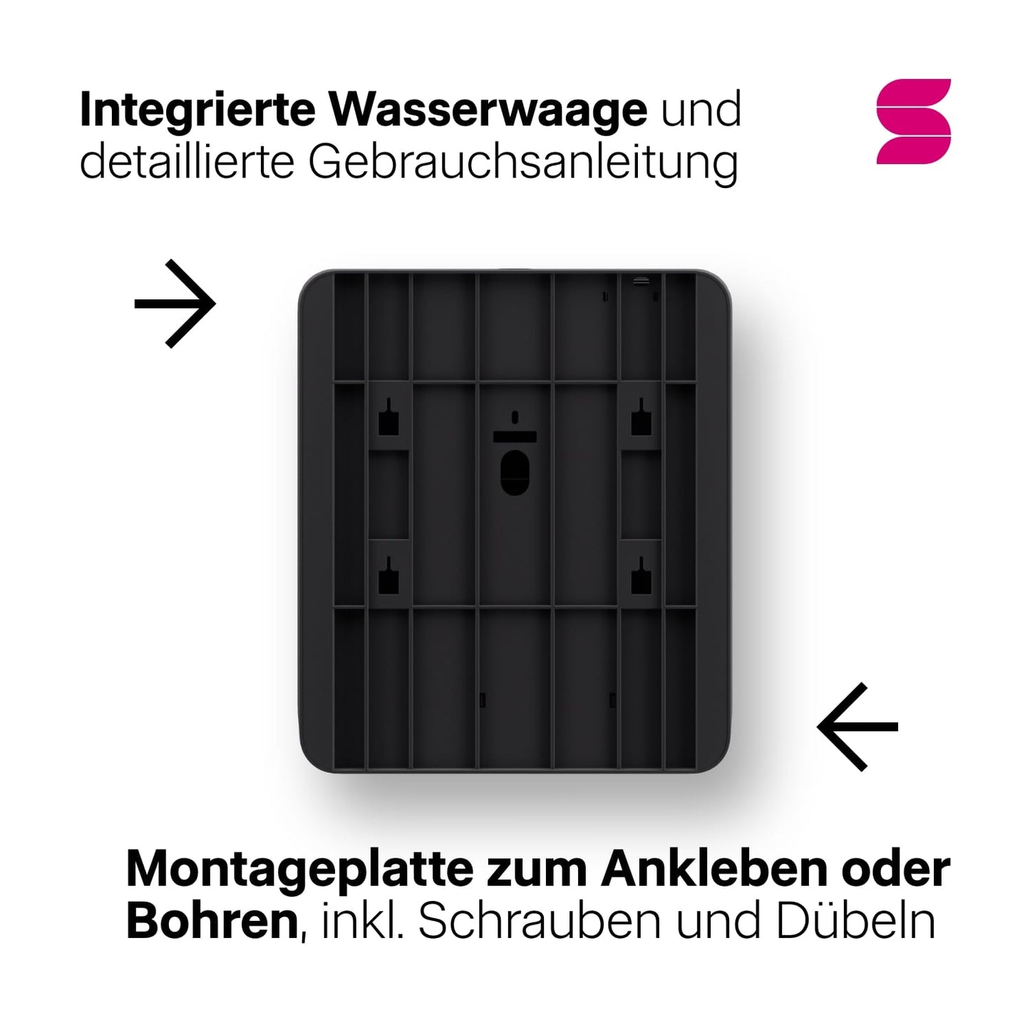 Hyginity Falthandtuchspender S - schwarz