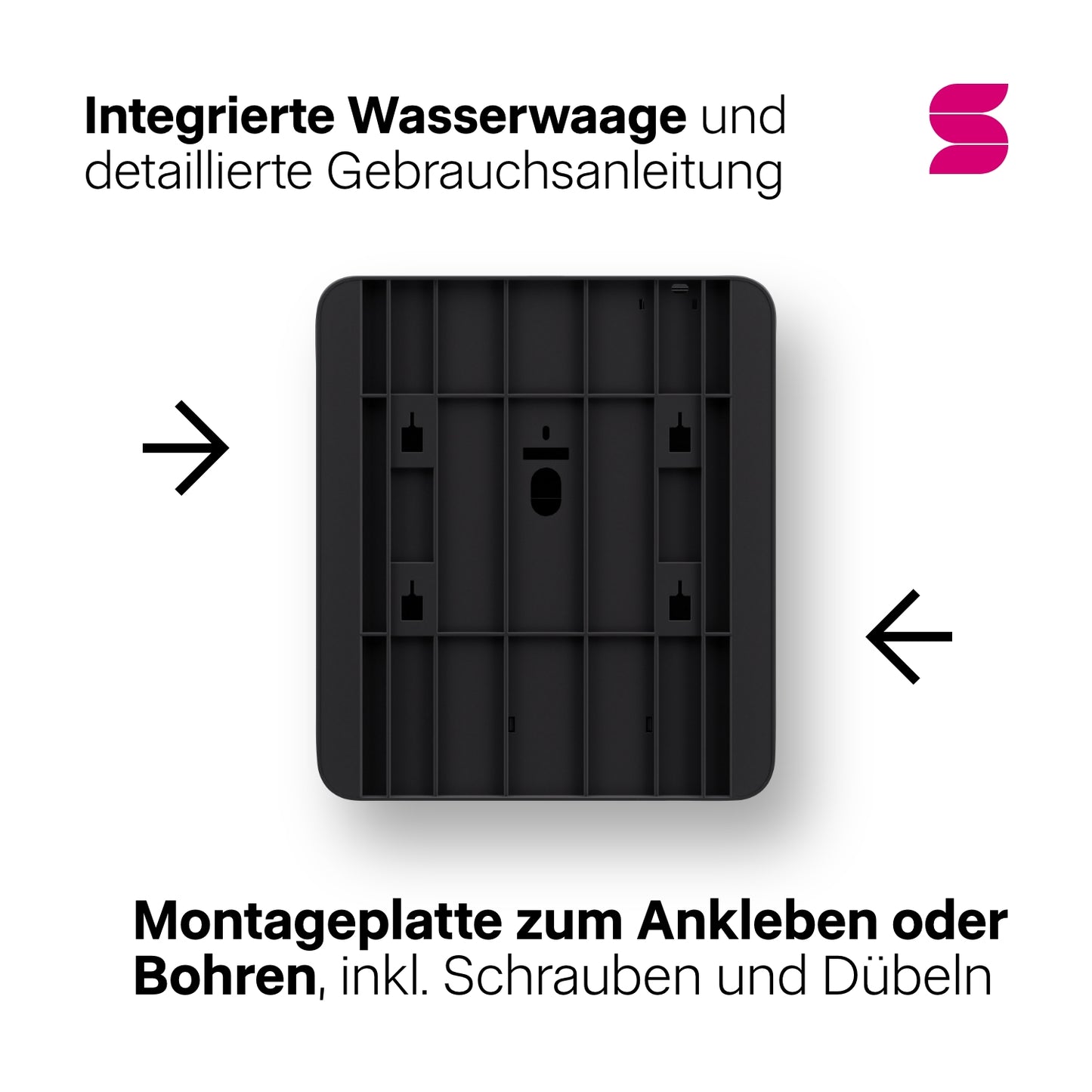 Hyginity Falthandtuchspender Interfold S - schwarz