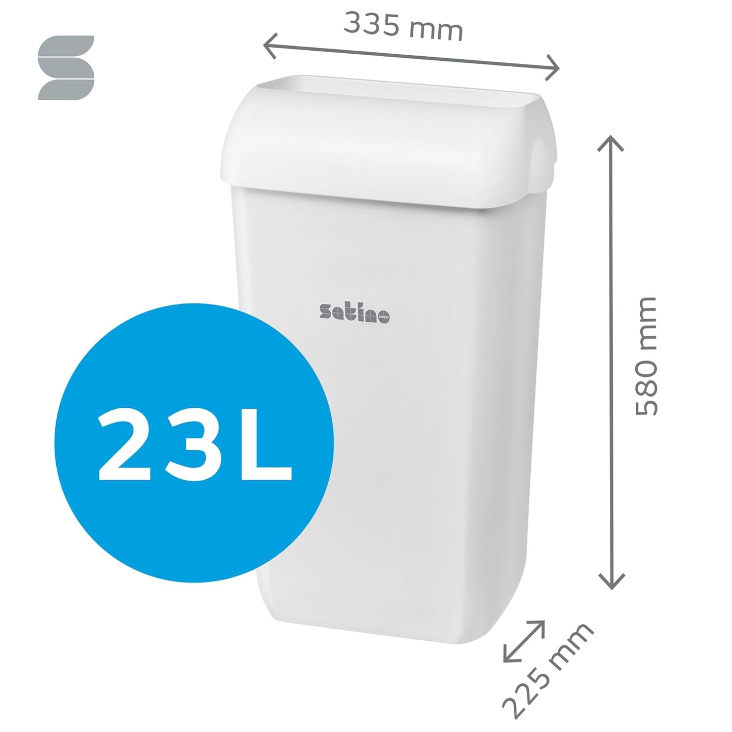 Satino waste bin 23L small
