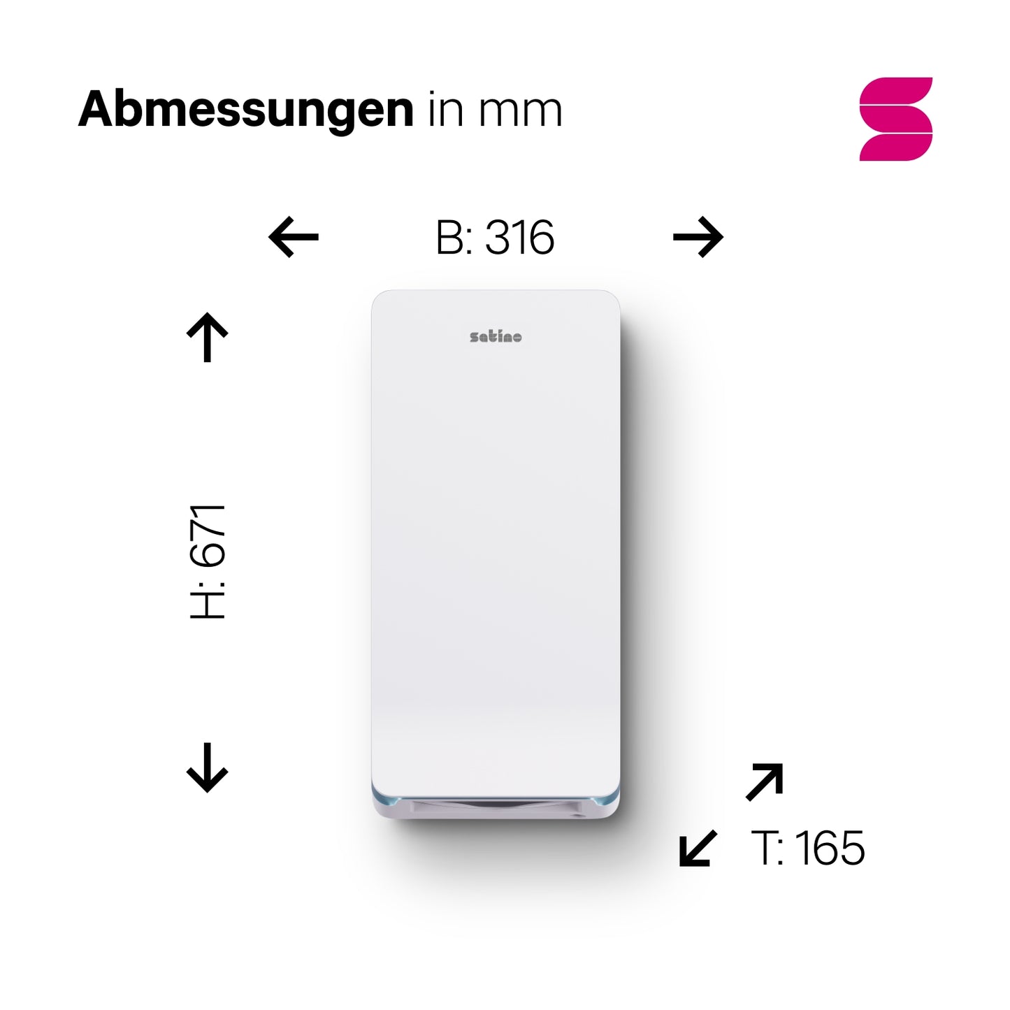 Hyginity Falthandtuchspender XL - weiß