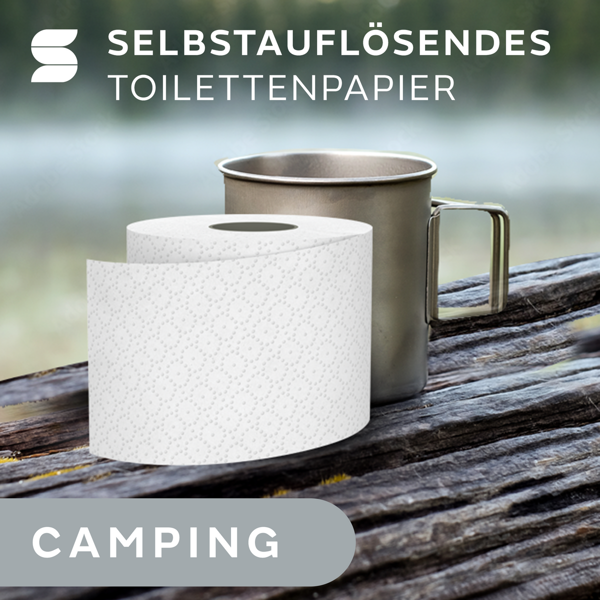 liquify Toilettenpapier selbstauflösend 2-lagig – 64 Rollen à 250 Blatt
