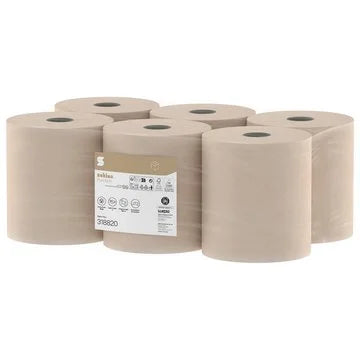 PureSoft Toilettenpapier Großrollen 2-lagig – 380 m je Rolle – ungebleicht – Art. 318821