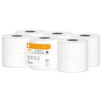 HiCycle Toilettenpapier Großrollen 3-lagig – 120 m je Rolle – Art. 319161