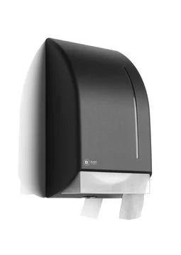 BlackSatino Jumbo - toilet roll dispenser - black