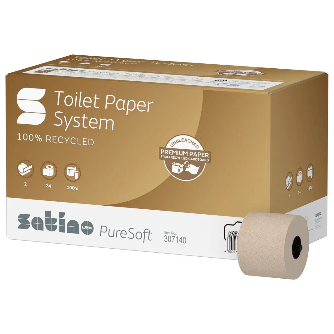 Satino PureSoft system toilet paper large roll