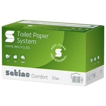 System toilet paper large roll 100 m