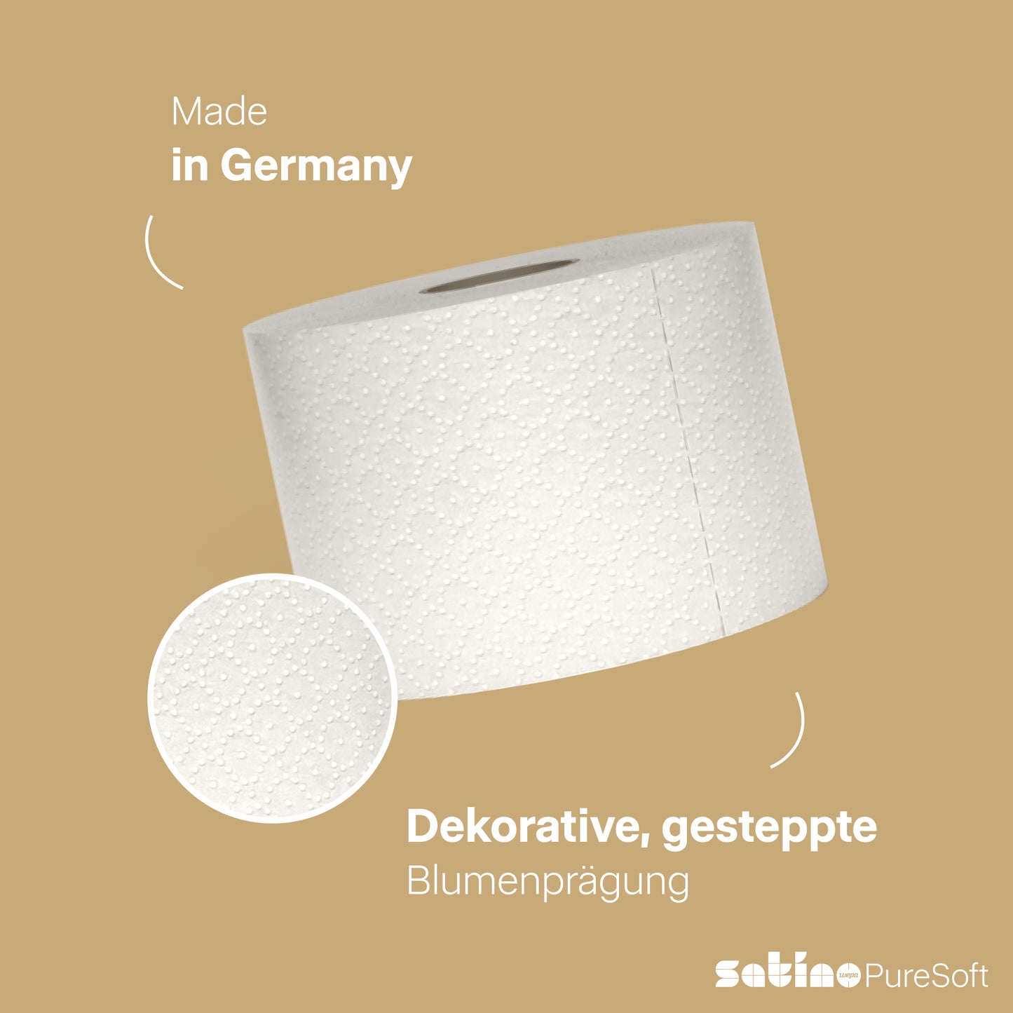 PureSoft Toilettenpapier 2-lagig – 48 Rollen à 400 Blatt
