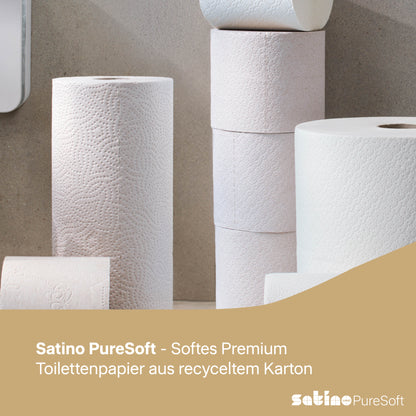 PureSoft Toilettenpapier 2-lagig – 48 Rollen à 400 Blatt