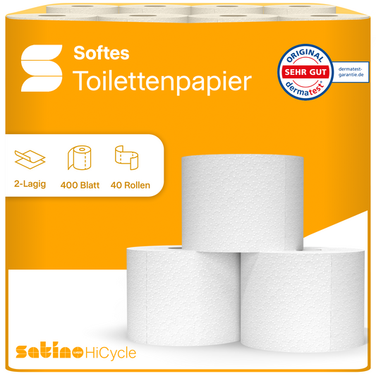 HiCycle Toilettenpapier 2-lagig - 40x400 Blatt