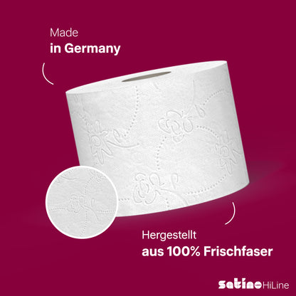 HiLine Toilettenpapier 3-lagig – 64 Rollen à 250 Blatt