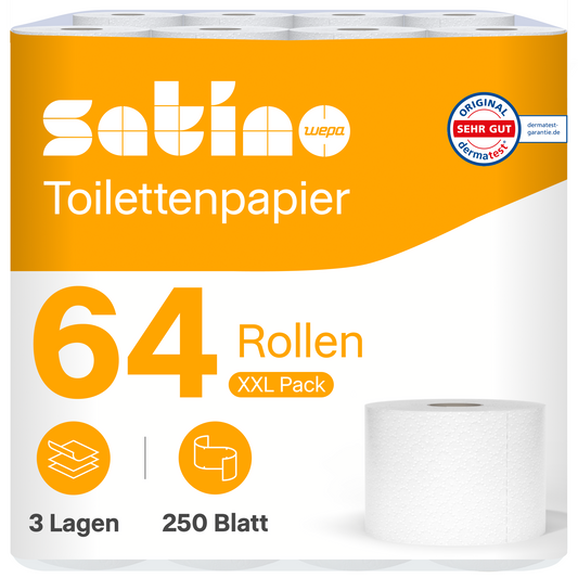 HiCycle Toilettenpapier 3-lagig - 64x250 Blatt