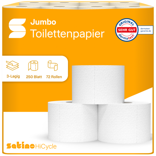 HiCycle Toilettenpapier 3-lagig - 72x250 Blatt