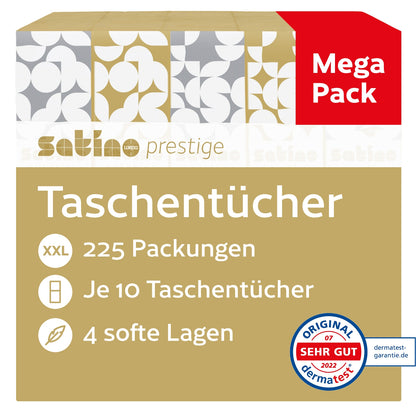 HiLine Taschentücher 4-lagig – 225 Päckchen à 10 Tüchern – Art. 113941