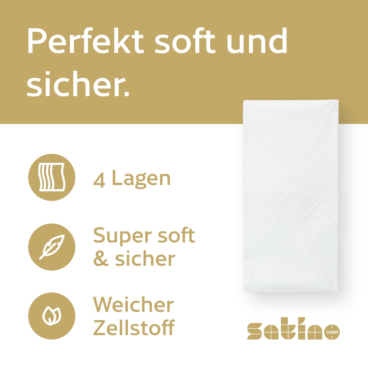 HiLine Taschentücher 4-lagig – 225 Päckchen à 10 Tücher