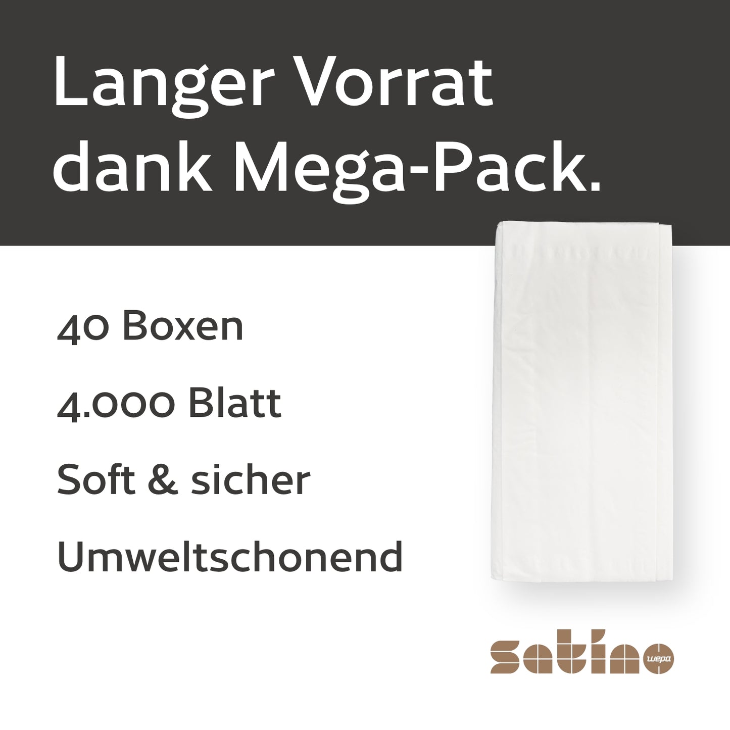 Satino Highline Kosmetiktücher Flachbox