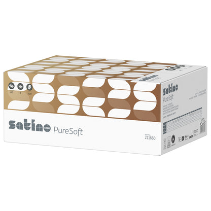 PureSoft Kosmetiktücher 2-lagig – 40 Flachboxen à 100 Blatt