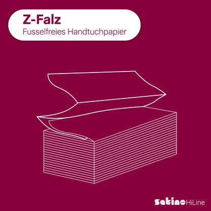 HiLine Papierhandtücher Z-Falz 2-lagig – 3.750 Blatt – 24 × 24 cm