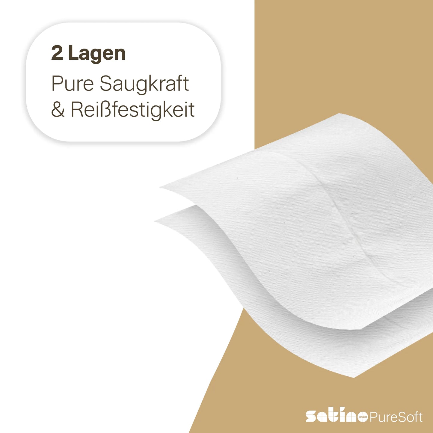 PureSoft Papierhandtücher W-Falz 2-lagig – 3.000 Blatt – 22 × 32 cm