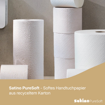 PureSoft Papierhandtücher W-Falz 2-lagig – 3.000 Blatt – 22 × 32 cm