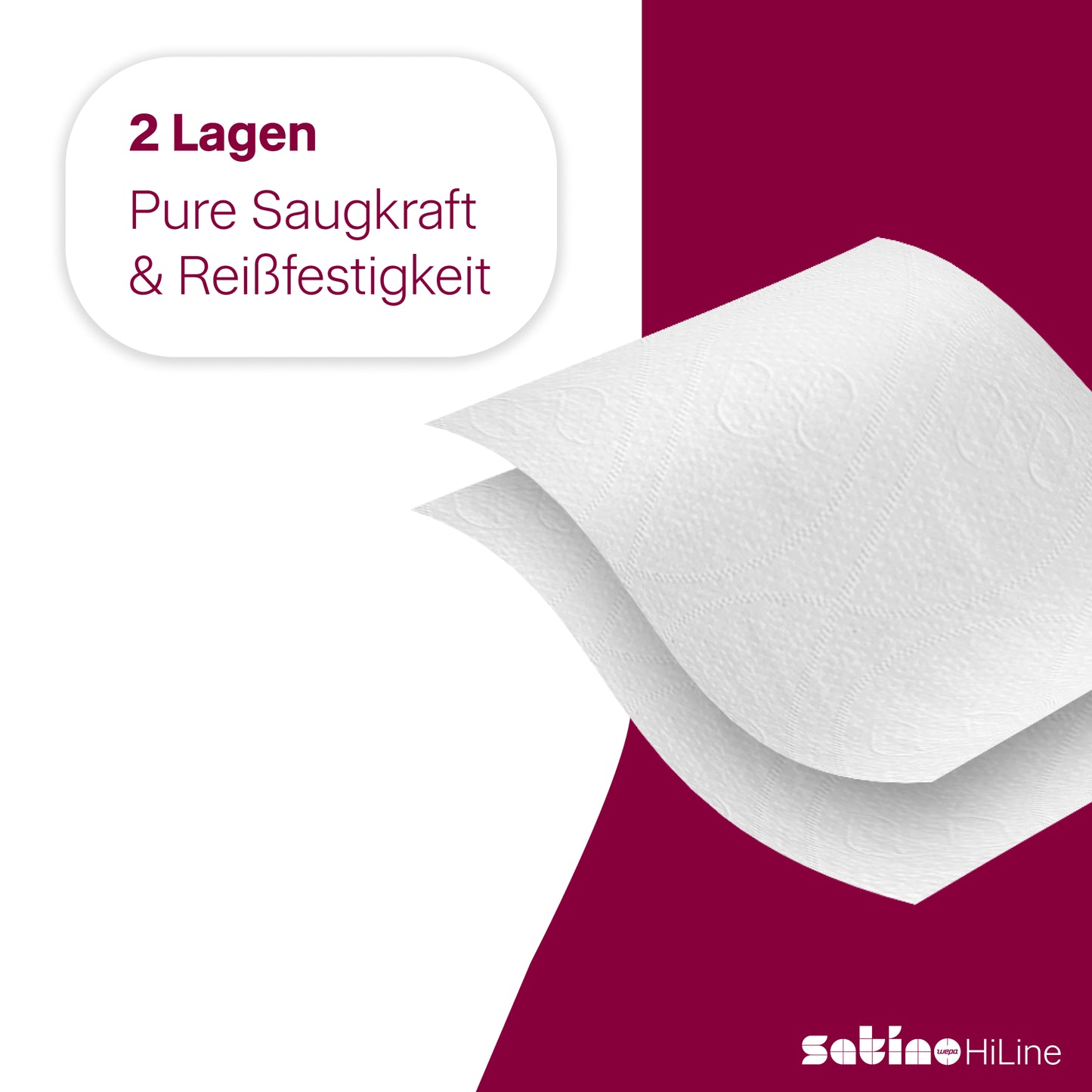 HiLine Papierhandtücher V-Falz 2-lagig – 4.032 Blatt – 24 × 21 cm