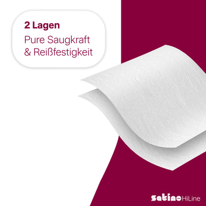 HiLine Papierhandtücher V-Falz 2-lagig – 4.032 Blatt – 24 × 21 cm