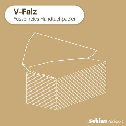 PureSoft Papierhandtücher V-Falz 2-lagig – 4.032 Blatt – 24 × 21 cm