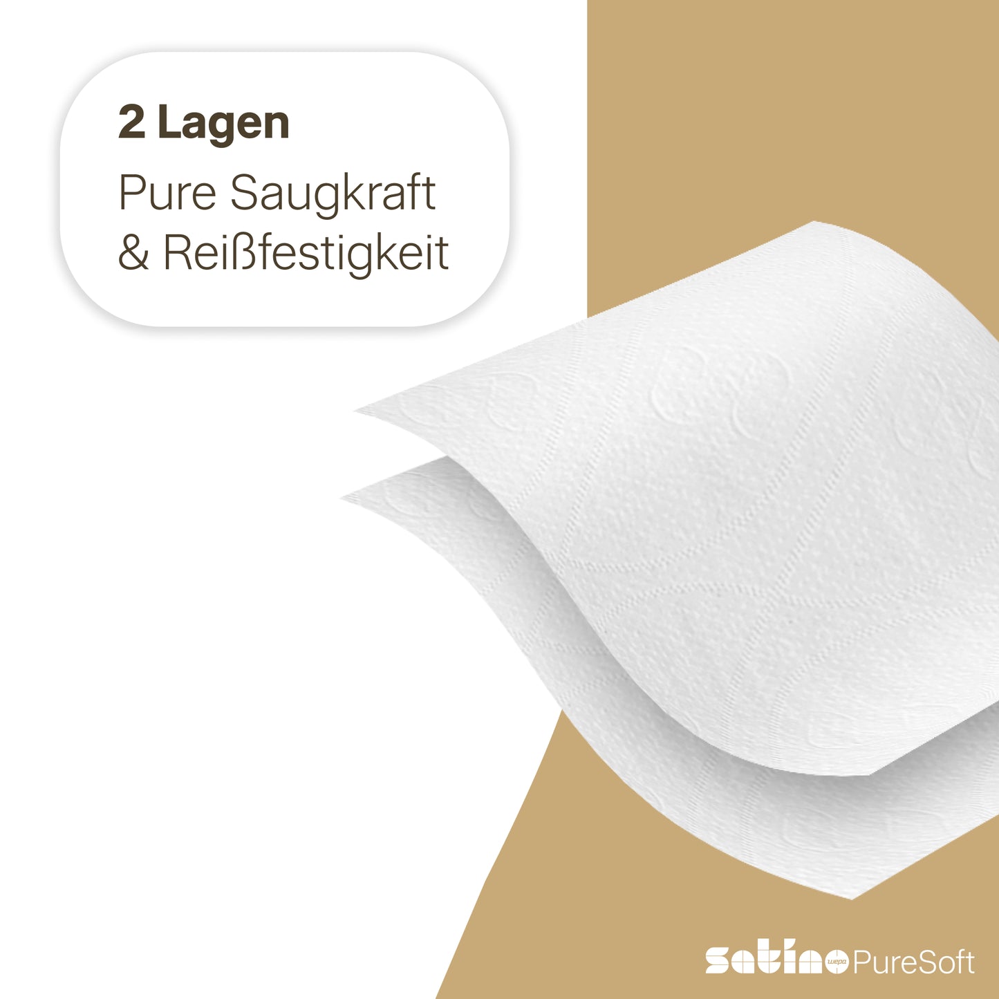 PureSoft Papierhandtücher V-Falz 2-lagig – 4.032 Blatt – 24 × 21 cm