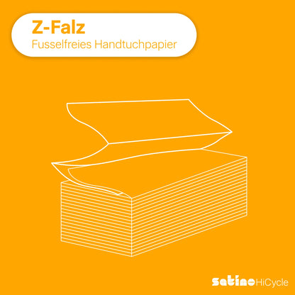 HiCycle Papierhandtücher Z-Falz 2-lagig – 3.750 Blatt – 20,6 × 24 cm