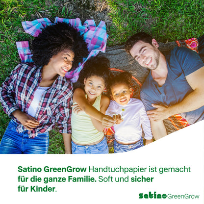 GreenGrow Papierhandtücher Z-Falz 2-lagig – 3.750 Blatt – 20,6 × 24 cm