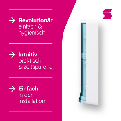 Hyginity Falthandtuchspender XL - weiß