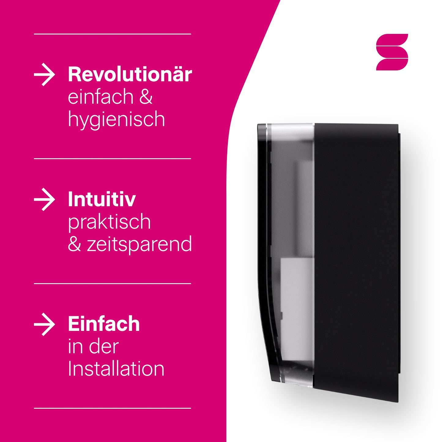 Hyginity Sensor Clean&Care Spender 500 - schwarz