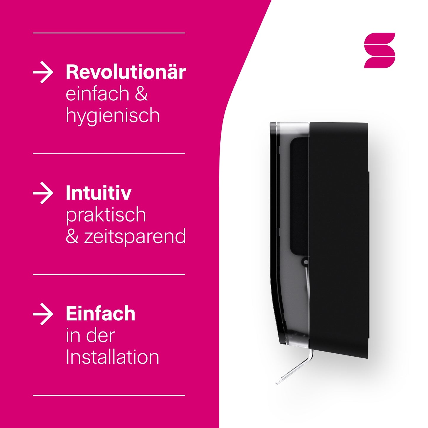 Hyginity Manueller Clean&Care Spender 1.000 - schwarz