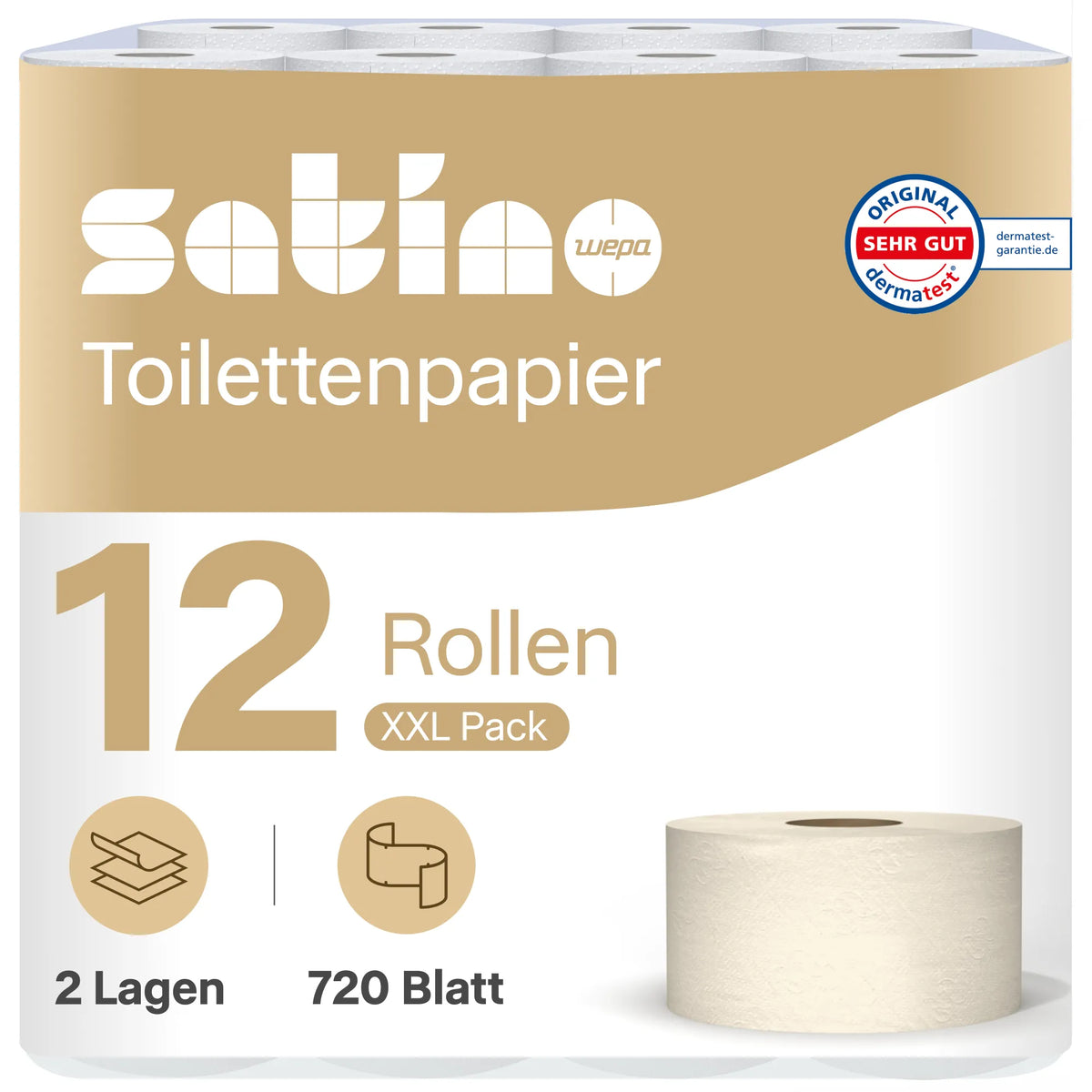 PureSoft Toilettenpapier System-Großrollen 2-lagig – 180 m je Rolle