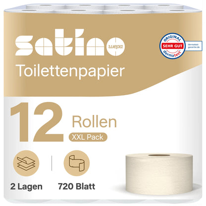PureSoft Toilettenpapier System-Großrollen 2-lagig – 180 m je Rolle