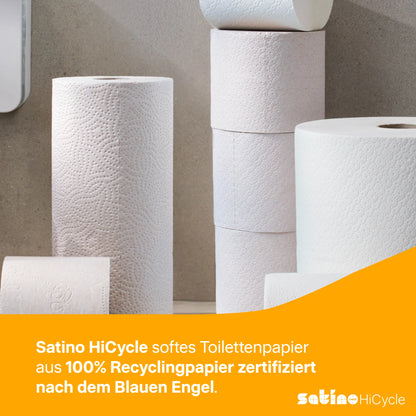 HiCycle Toilettenpapier System-Großrollen 2-lagig – 180 m je Rolle