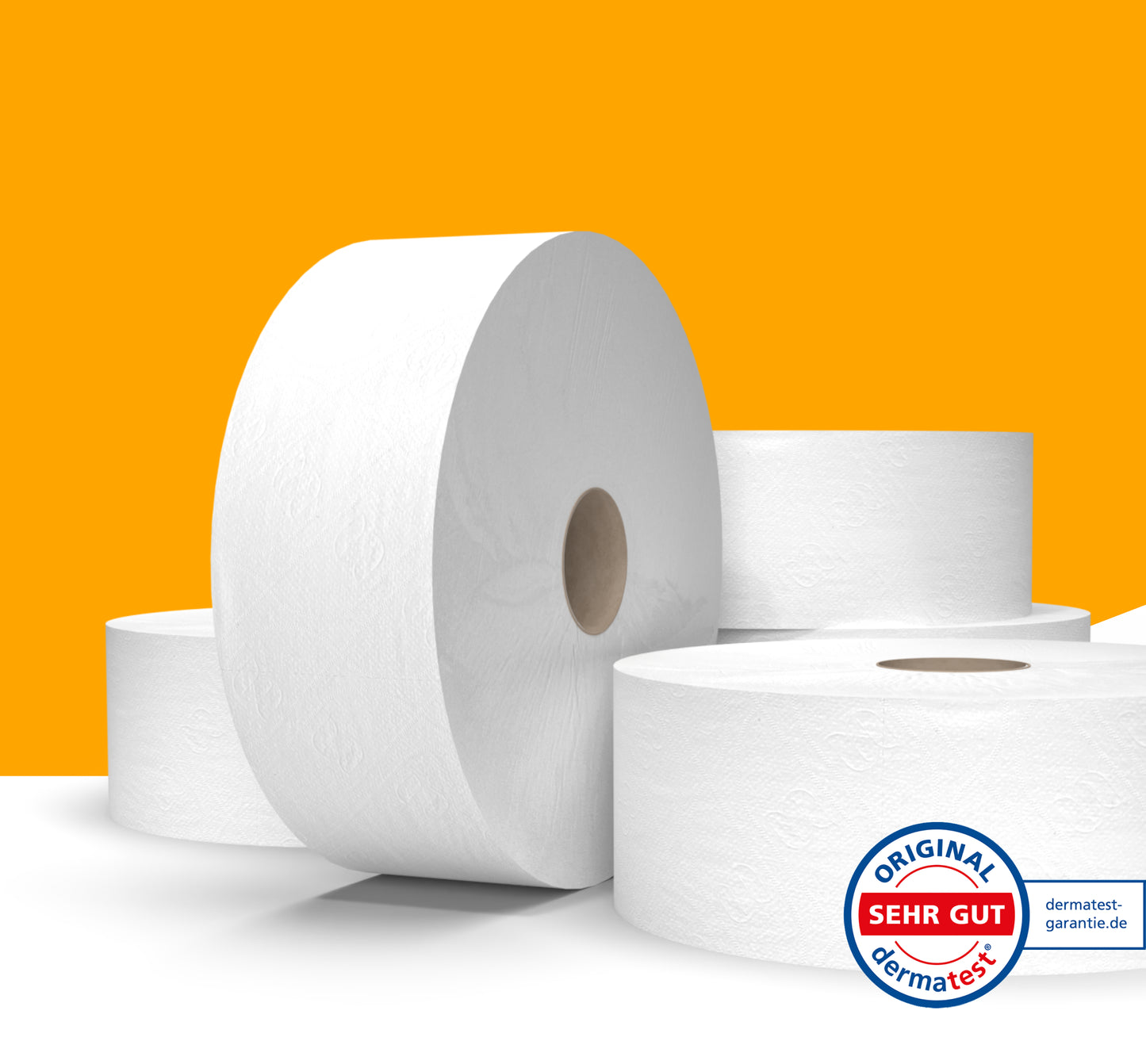 HiCycle Toilettenpapier Großrollen mit 380m je Rolle - 2-lagig