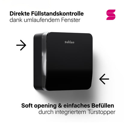 HYGINITY Toilettenpapierspender Jumbo – für XL-Rollen bis 18 cm – weiß oder schwarz