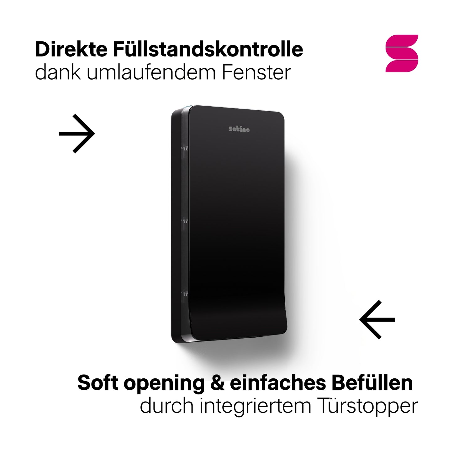 HYGINITY Falthandtuchspender XL Interfold – Einzelblattausgabe – weiß oder schwarz