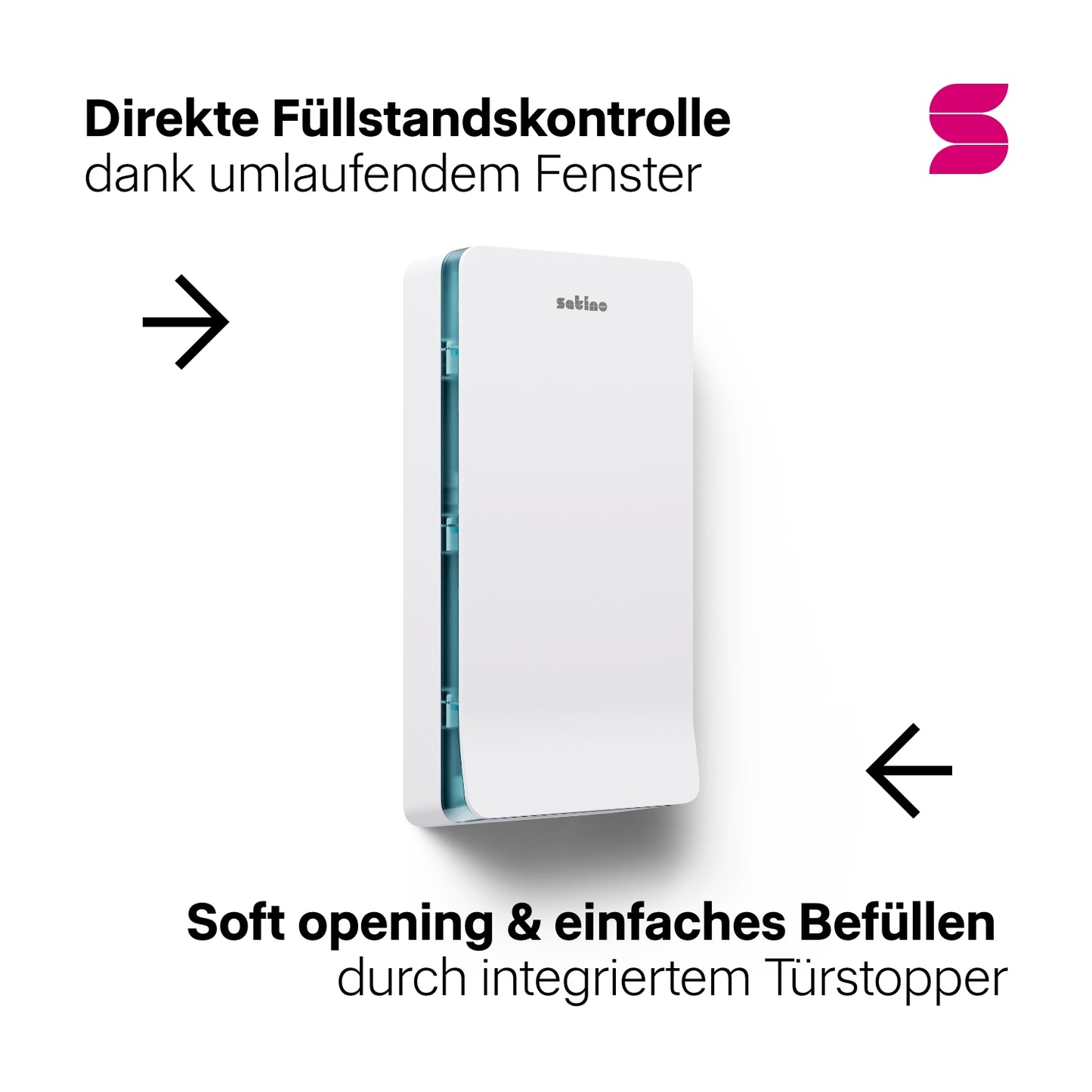 HYGINITY Falthandtuchspender XL – für hohe Frequenzen – weiß oder schwarz