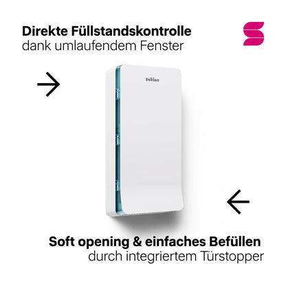 HYGINITY Falthandtuchspender XL – für hohe Frequenzen – weiß oder schwarz