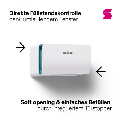 HYGINITY Falthandtuchspender XS – für kleinste Waschräume – weiß oder schwarz