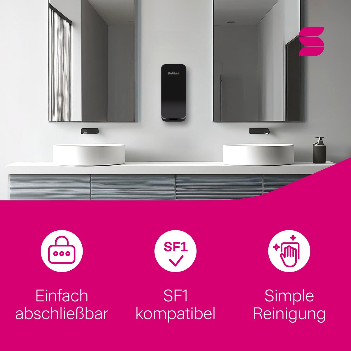 Hyginity Sensor Clean&Care Spender 1.000 - schwarz