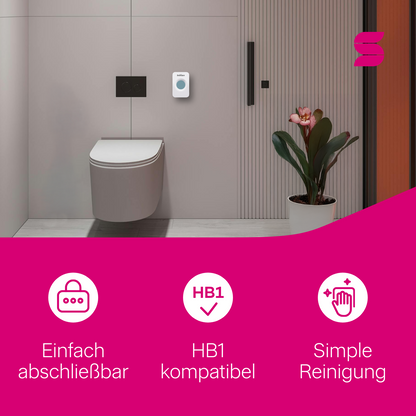 HYGINITY Hygienebeutelspender – weiß oder schwarz