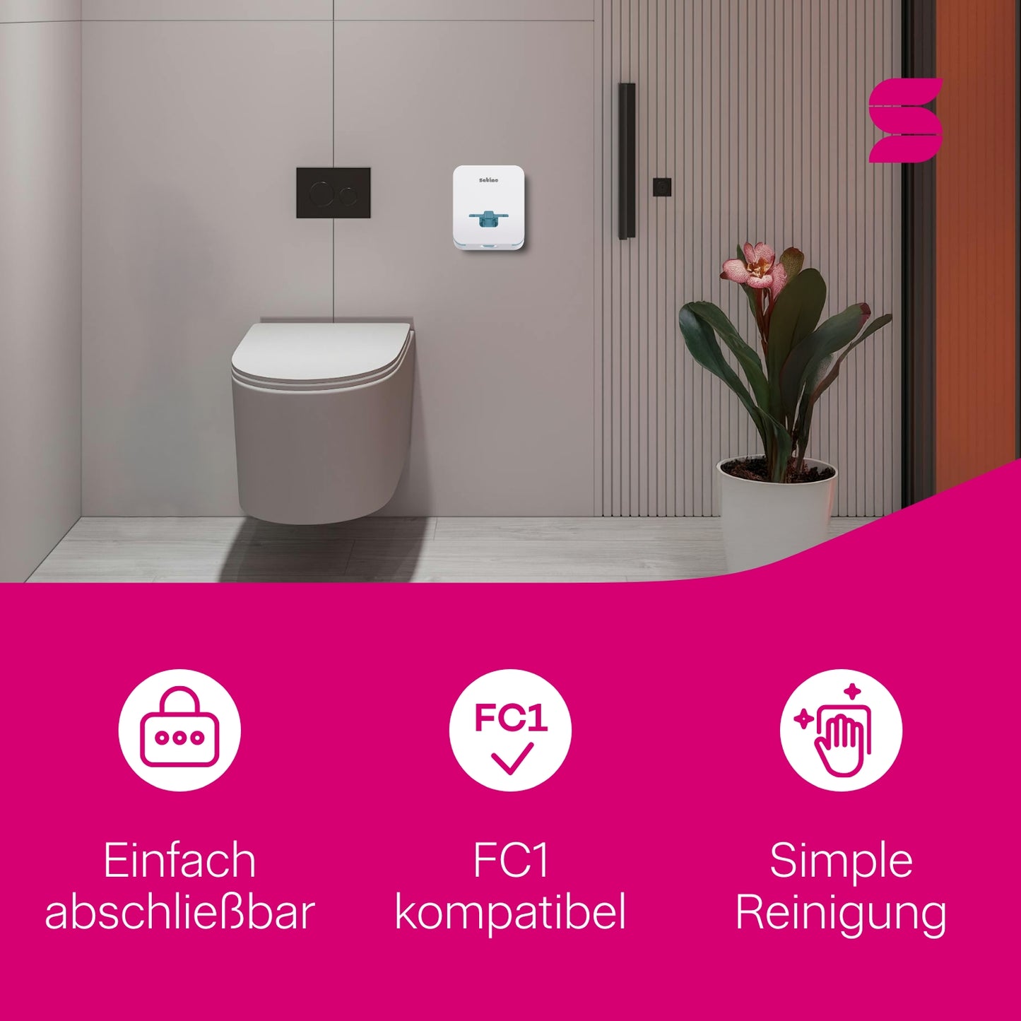 Hyginity Damenhygienespender FemCare - weiß