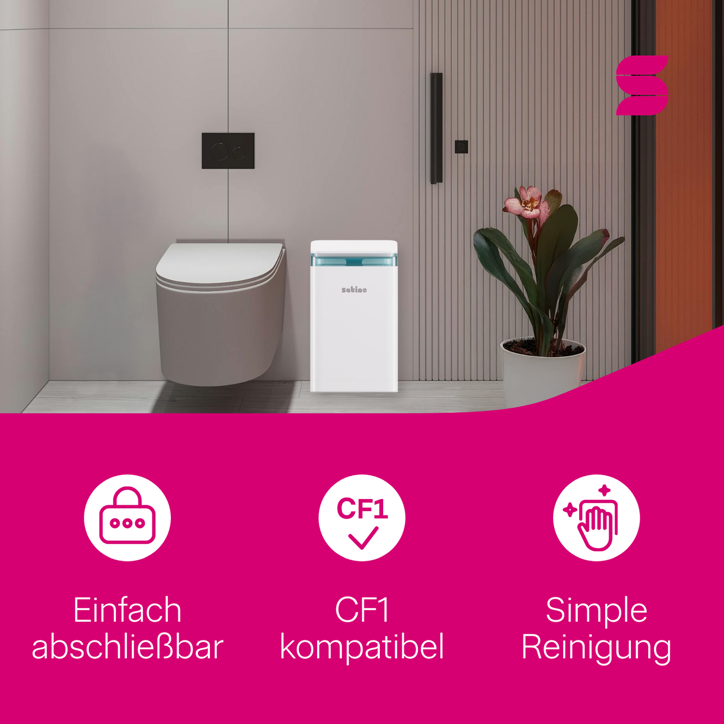 HYGINITY Hygienebox 5 l – weiß oder schwarz